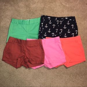 FIVE FOR ONE JCrew Shorts, All Size 0